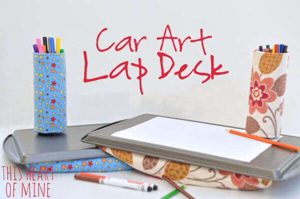 Repurpose This Kitchen Staple To Create The Perfect Road Trip Lap Desk