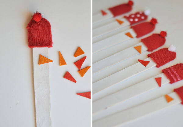 Wooden Snowmen Garland 4
