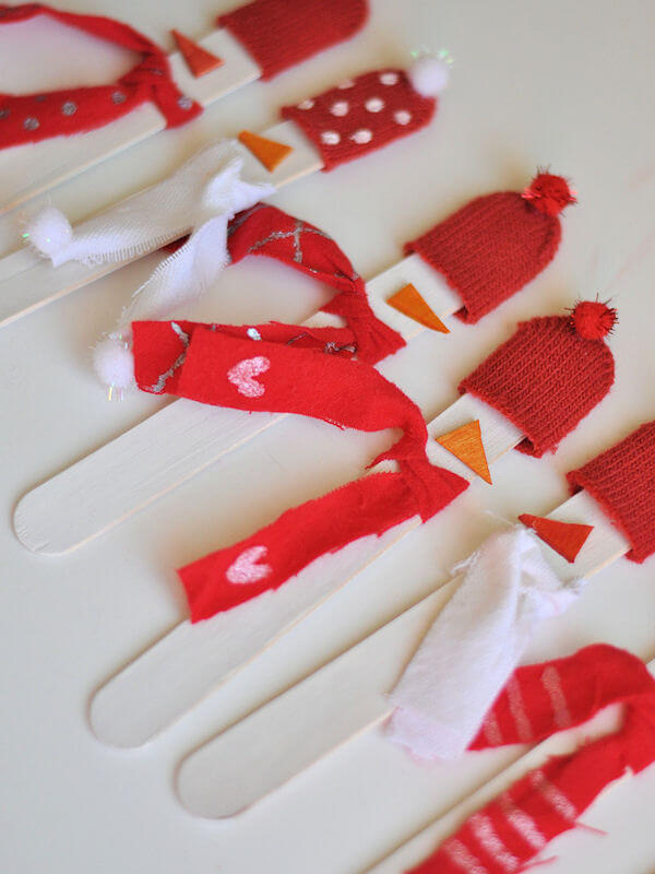 Wooden Snowmen Garland 5