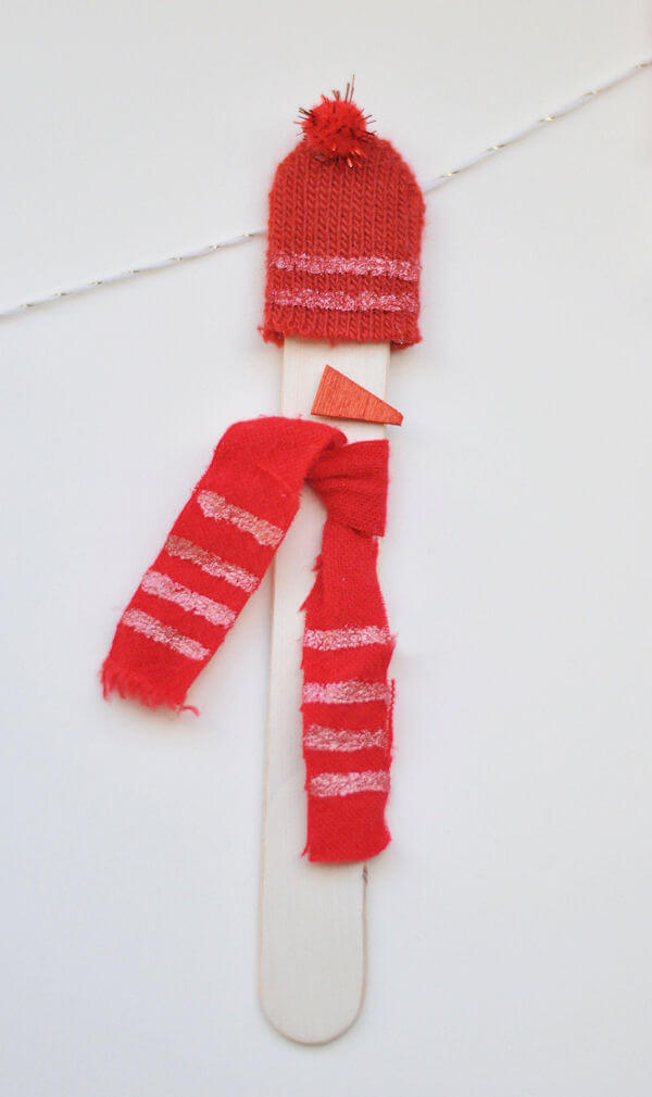 Wooden Snowmen Garland 9