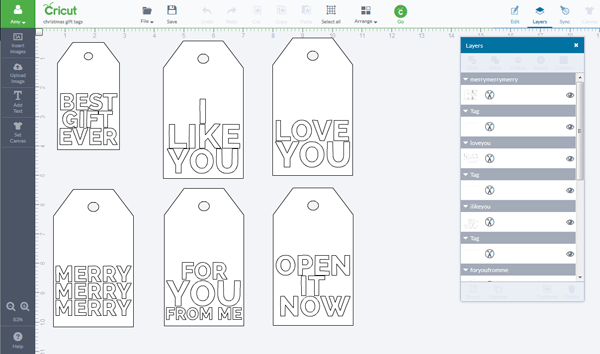 Holiday Gift Tags with Cricut • this heart of mine