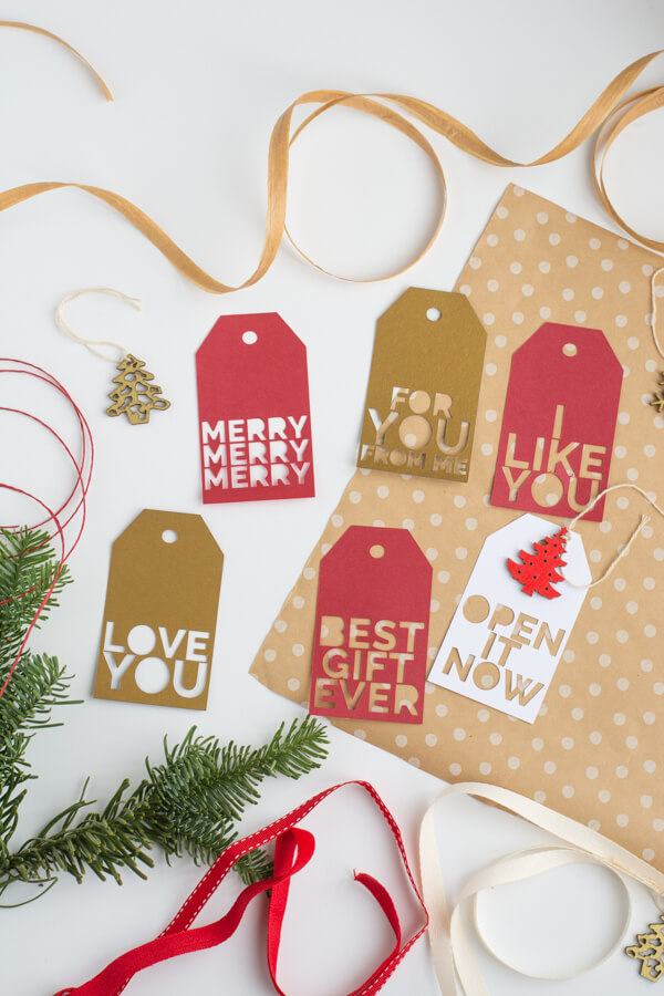 Holiday Gift Tags with Cricut • this heart of mine