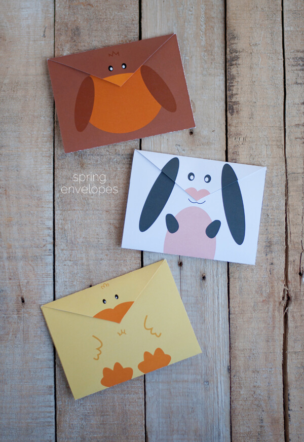 Enveloppes gratuits à imprimer pour printemps | ce coeur de la mine