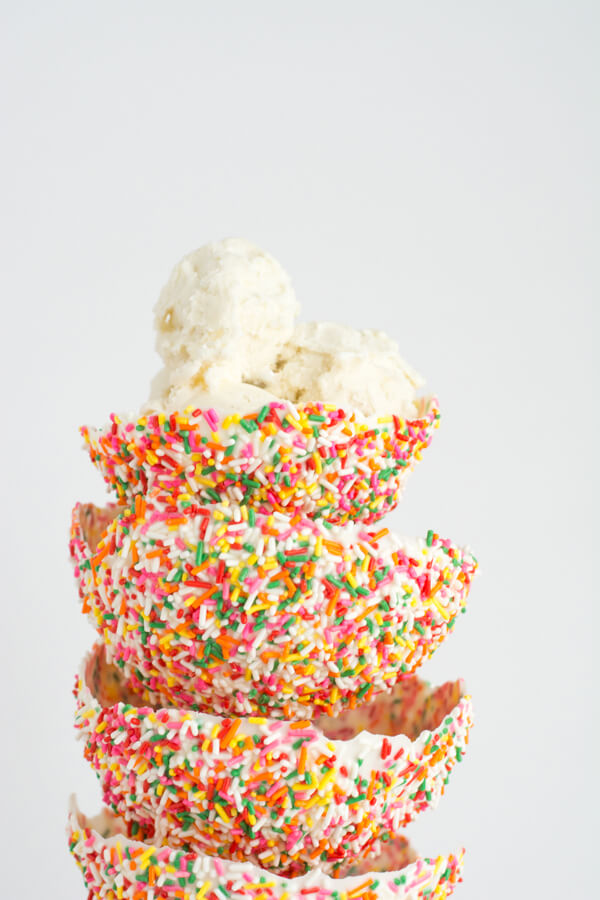 Make Your Own Edible Sprinkle Bowl for Ice Cream! | this heart of mine